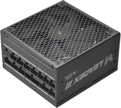 Super Flower Leadex III ATX 3.1 850W, Cybenetics Gold, 80+ Gold, 10 Years Warranty, ECO Semi-Fanless Mode, FDB Fan With Copper Shaft, Full Modular Power Supply, SF-850F14GE, Black